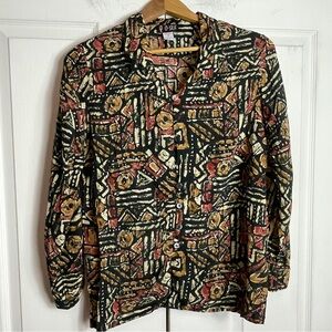 Silk Printed Blouse